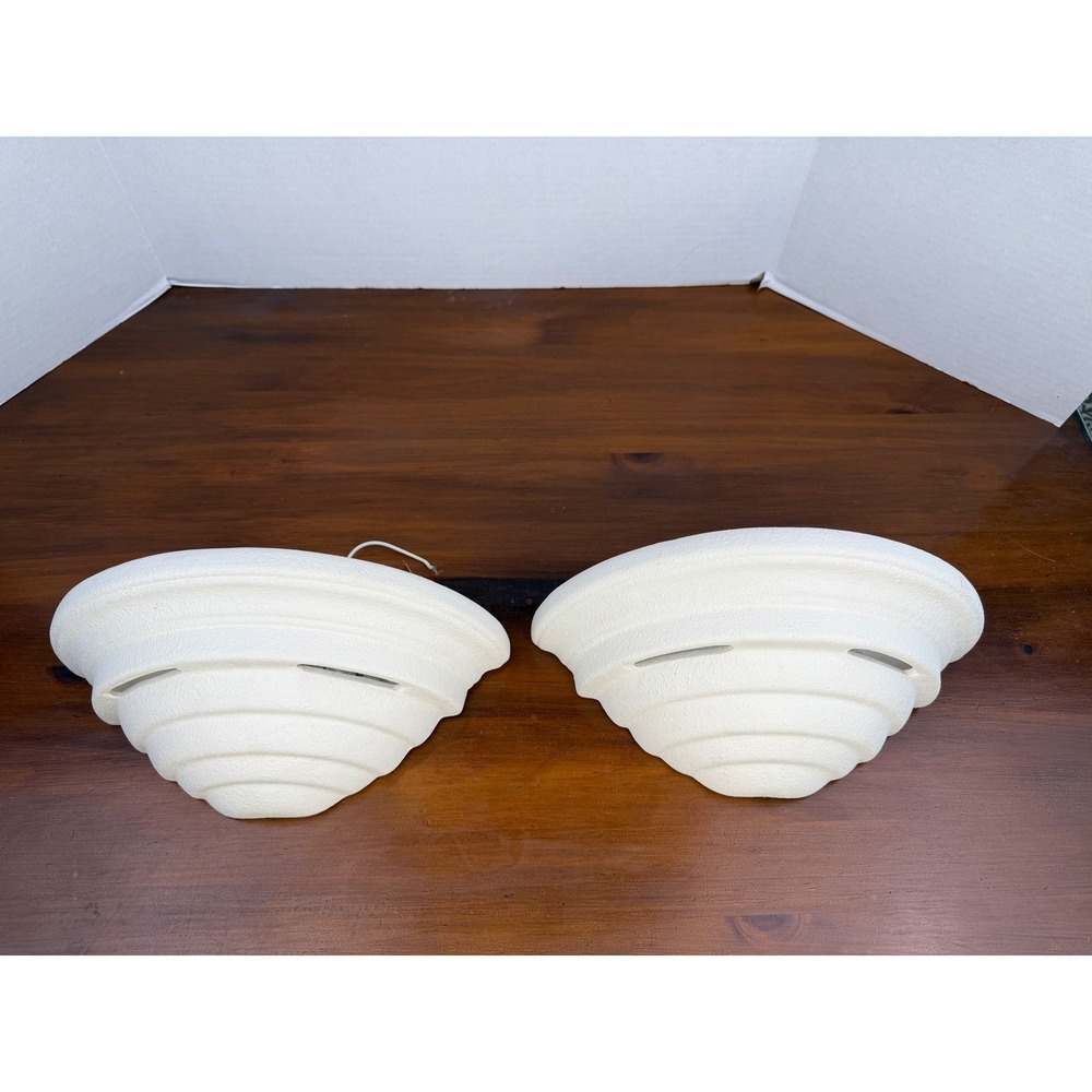 Lot of 2 Designers Fountain 6030-WH Wall Sconce, Art Deco Paintable Ceramic‎